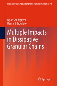 Enlarge image Cover: Multiple Impacts in Dissipative Granular Chains - Springer