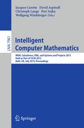 Cover: Intelligent Computer Mathematics - Springer