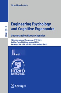 Abbildung von: Engineering Psychology and Cognitive Ergonomics. Understanding Human Cognition - Springer