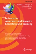 Cover: Information Assurance and Security Education and Training - Springer