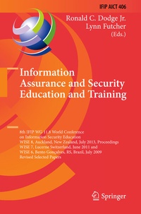 Abbildung von: Information Assurance and Security Education and Training - Springer