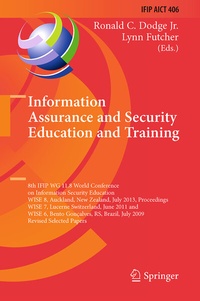 Abbildung von: Information Assurance and Security Education and Training - Springer