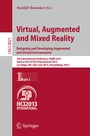 Cover: Virtual, Augmented and Mixed Reality: Designing and Developing Augmented and Virtual Environments - Springer
