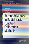 Cover: Recent Advances in Radial Basis Function Collocation Methods - Springer