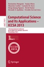 Cover: Computational Science and Its Applications -- ICCSA 2013 - Springer