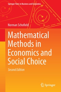 Enlarge image Cover: Mathematical Methods in Economics and Social Choice - Springer