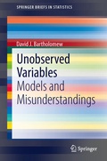 Cover: Unobserved Variables - Springer