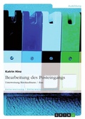 Cover: Bearbeitung Des Posteingangs (Unterweisung Burokaufmann / -Frau) - GRIN Verlag