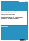 Cover: Advergaming fuer Kinder - Grin Verlag