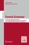 Cover: Formal Grammar - Springer