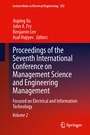Cover: Proceedings of the Seventh International Conference on Management Science and Engineering Management - Springer