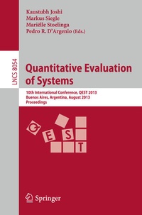Enlarge image Cover: Quantitative Evaluation of Systems - Springer