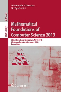 Enlarge image Cover: Mathematical Foundations of Computer Science 2013 - Springer