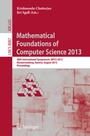 Cover: Mathematical Foundations of Computer Science 2013 - Springer