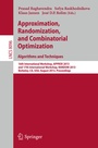 Cover: Approximation, Randomization, and Combinatorial Optimization. Algorithms and Techniques - Springer
