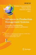 Cover: Advances in Production Management Systems. Competitive Manufacturing for Innovative Products and Services - Springer