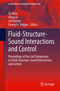 Enlarge image Cover: Fluid-Structure-Sound Interactions and Control - Springer
