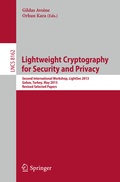 Cover: Lightweight Cryptography for Security and Privacy - Springer