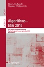 Cover: Algorithms - ESA 2013 - Springer