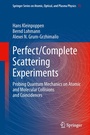 Cover: Perfect/Complete Scattering Experiments - Springer