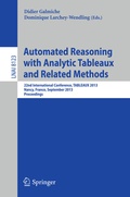 Cover: Automated Reasoning with Analytic Tableaux and Related Methods - Springer