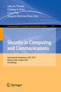 Cover: Security in Computing and Communications - Springer