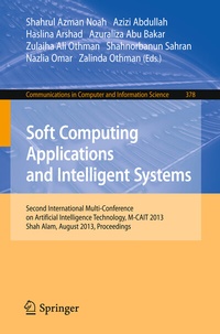 Enlarge image Cover: Soft Computing Applications and Intelligent Systems - Springer