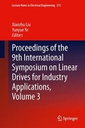Cover: Proceedings of the 9th International Symposium on Linear Drives for Industry Applications, Volume 3 - Springer