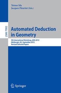 Enlarge image Cover: Automated Deduction in Geometry - Springer