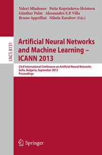 Enlarge image Cover: Artificial Neural Networks and Machine Learning -- ICANN 2013 - Springer