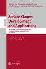 Cover: Serious Games Development and Applications - Springer