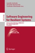Cover: Software Engineering for Resilient Systems - Springer