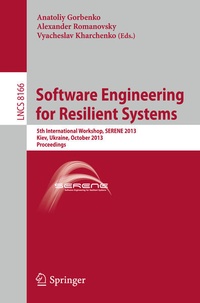 Enlarge image Cover: Software Engineering for Resilient Systems - Springer