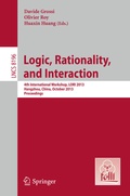 Cover: Logic, Rationality, and Interaction - Springer