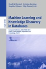Cover: Machine Learning and Knowledge Discovery in Databases - Springer