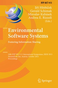 Enlarge image Cover: Environmental Software Systems. Fostering Information Sharing - Springer