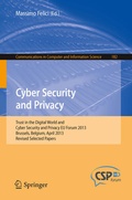 Cover: Cyber Security and Privacy - Springer