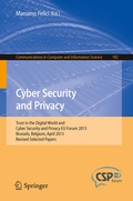 Cover: Cyber Security and Privacy - Springer