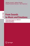 Cover: From Sounds to Music and Emotions - Springer