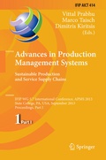Cover: Advances in Production Management Systems. Sustainable Production and Service Supply Chains - Springer