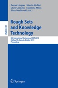 Cover: Rough Sets and Knowledge Technology - Springer