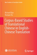 Cover: Corpus-Based Studies of Translational Chinese in English-Chinese Translation - Springer