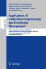 Cover: Applications of Declarative Programming and Knowledge Management - Springer