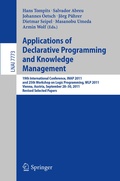 Cover: Applications of Declarative Programming and Knowledge Management - Springer