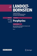 Cover: Porphyrins - Spectral Data of Porphyrin Isomers and Expanded Porphyrins - Springer