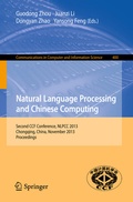 Cover: Natural Language Processing and Chinese Computing - Springer