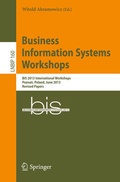 Cover: Business Information Systems Workshops - Springer