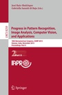 Cover: Progress in Pattern Recognition, Image Analysis, Computer Vision, and Applications - Springer