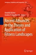 Cover: Recent Advances in the Theory and Application of Fitness Landscapes - Springer