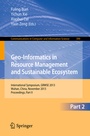 Cover: Geo-Informatics in Resource Management and Sustainable Ecosystem - Springer